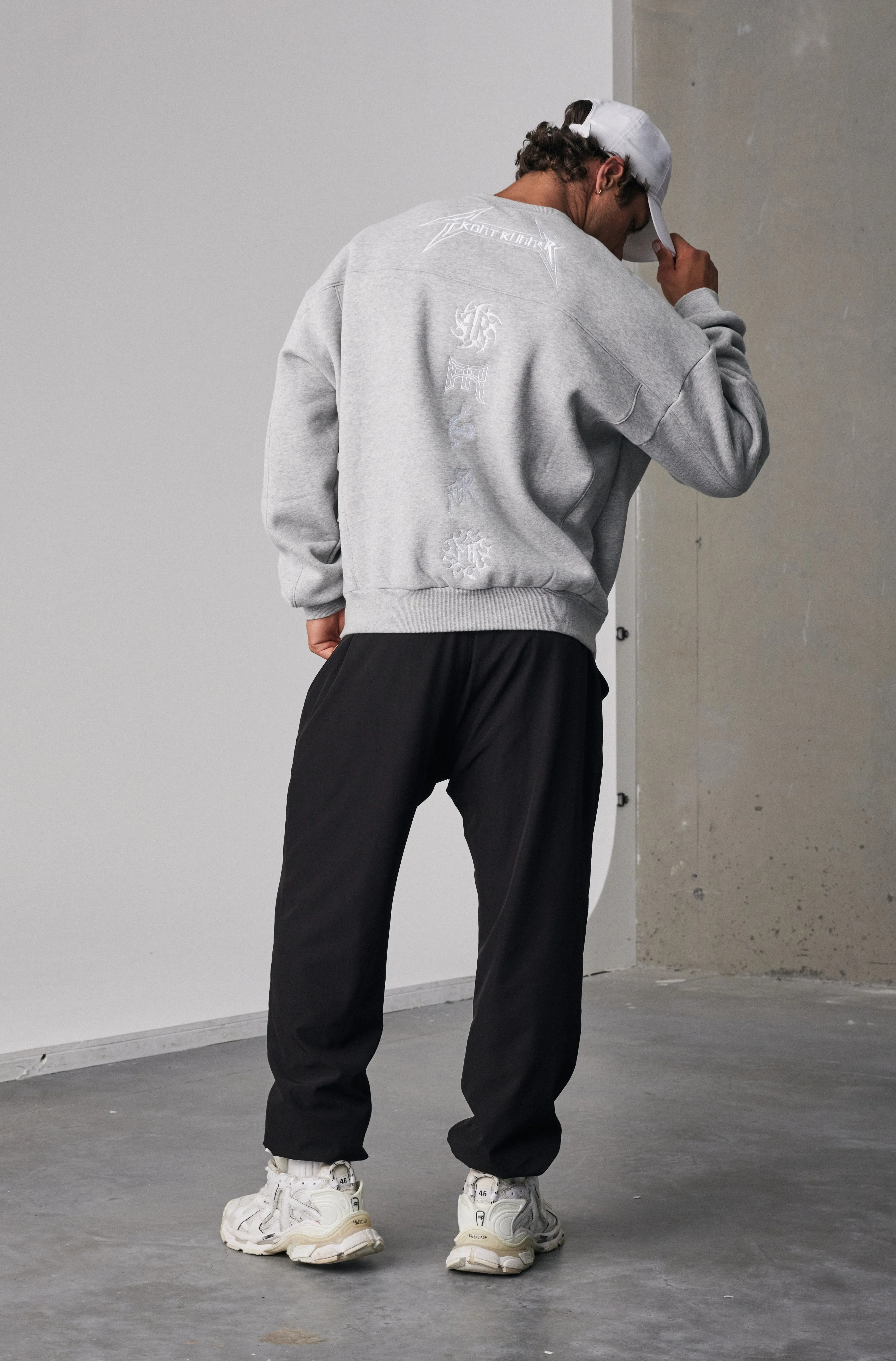Pyro Crewneck - Grey Marle