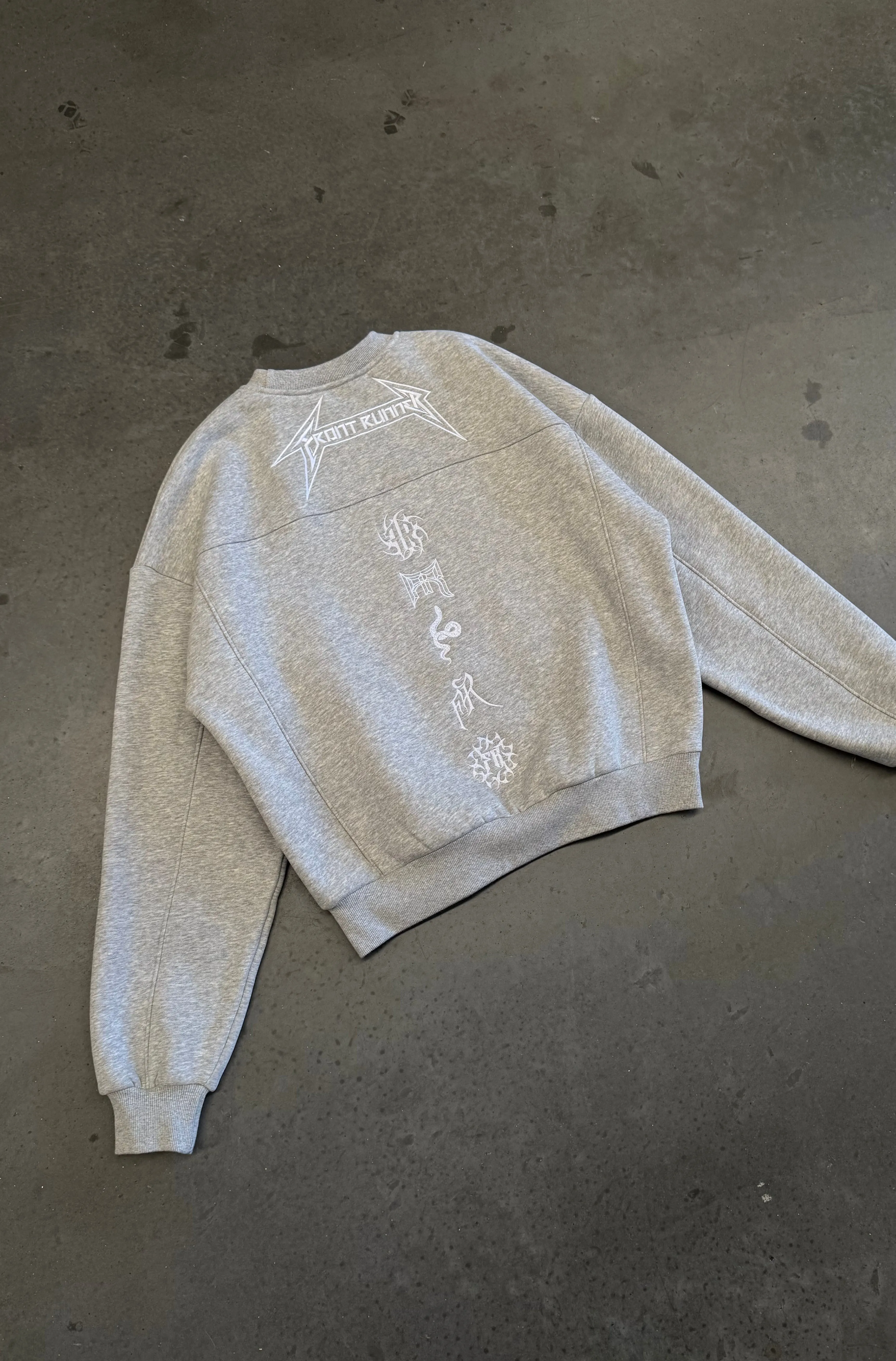 Pyro Crewneck - Grey Marle