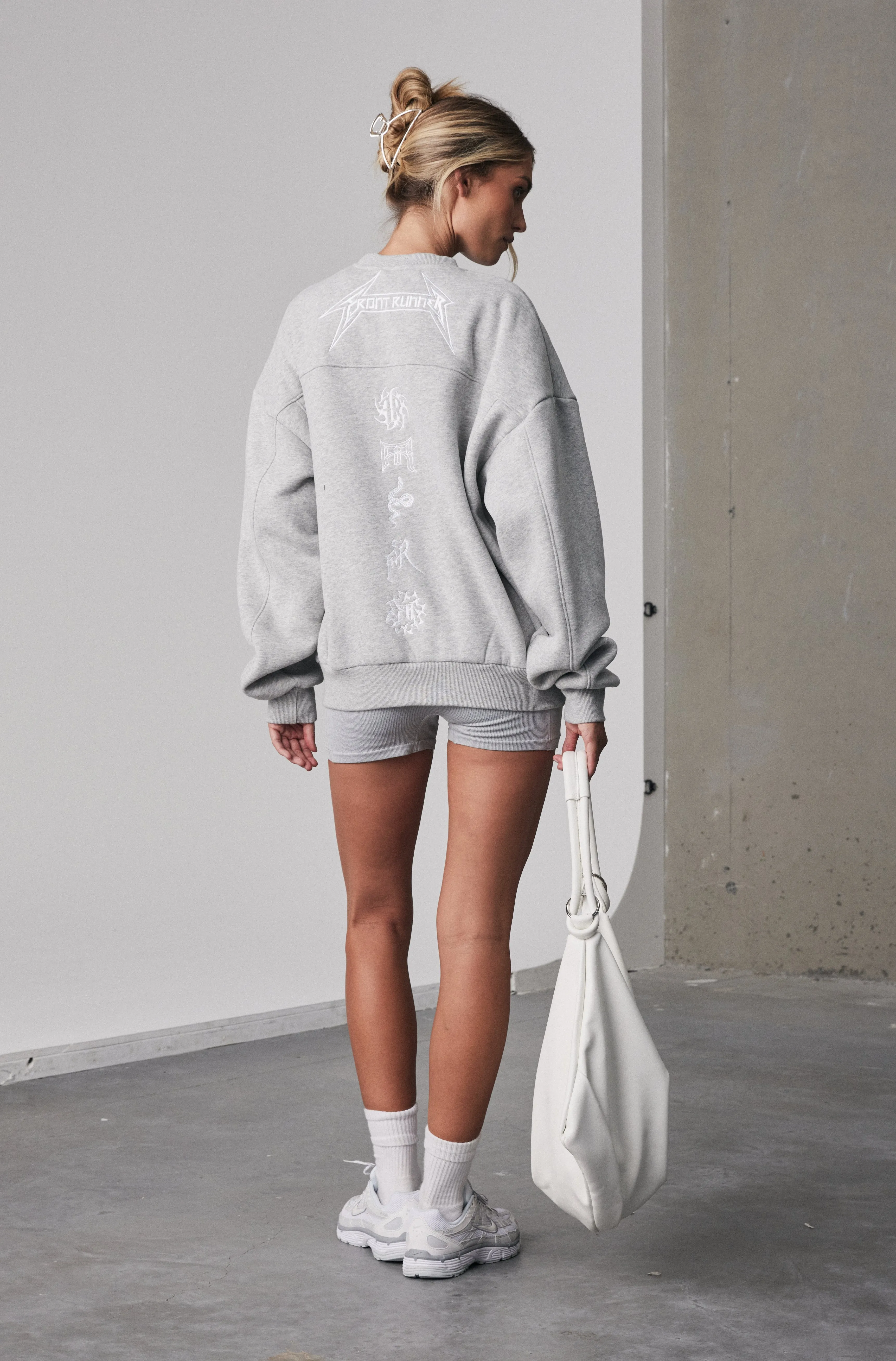 Pyro Crewneck - Grey Marle
