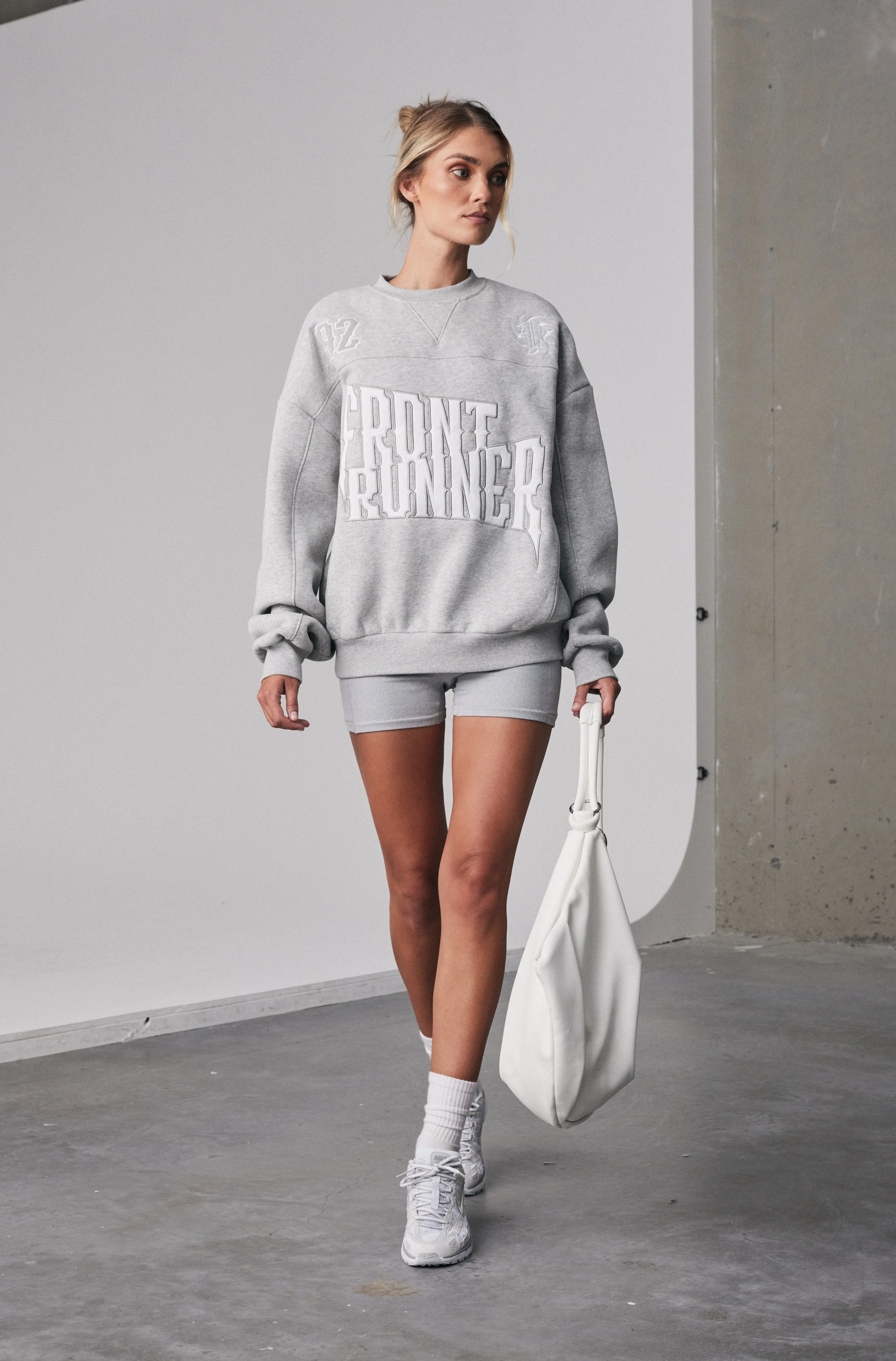 Pyro Crewneck - Grey Marle