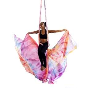 Rainbow Tie Dye Aerial Silks - Fabric Only (USA SHIPPING ONLY)