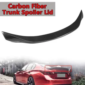 Real Carbon Fiber Trunk Spoiler For Infiniti Q50 2014-2018