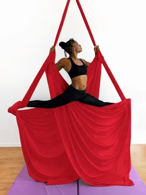 Red Medium Stretch Nylon Tricot Aerial Fabric Only (USA SHIPPING ONLY)
