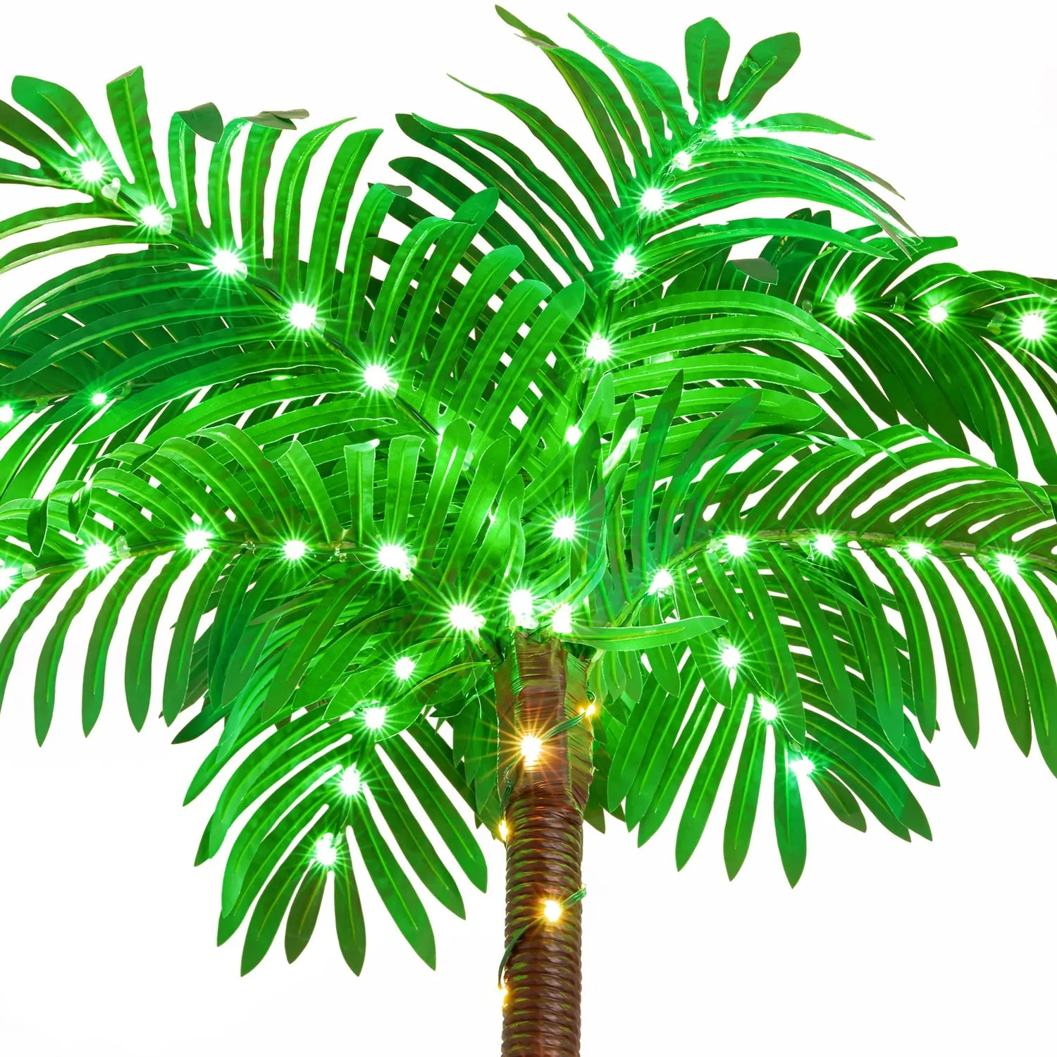 Solar-powered 7ft Lighted Palm Tree for Outdoor Decor