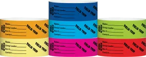Tyvek® 1" x 10" Field Trip pattern wristbands