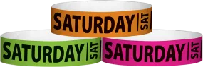 Tyvek® 3/4" x 10" Saturday pattern wristbands