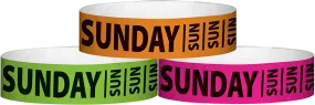 Tyvek® 3/4" x 10" Sunday pattern wristbands