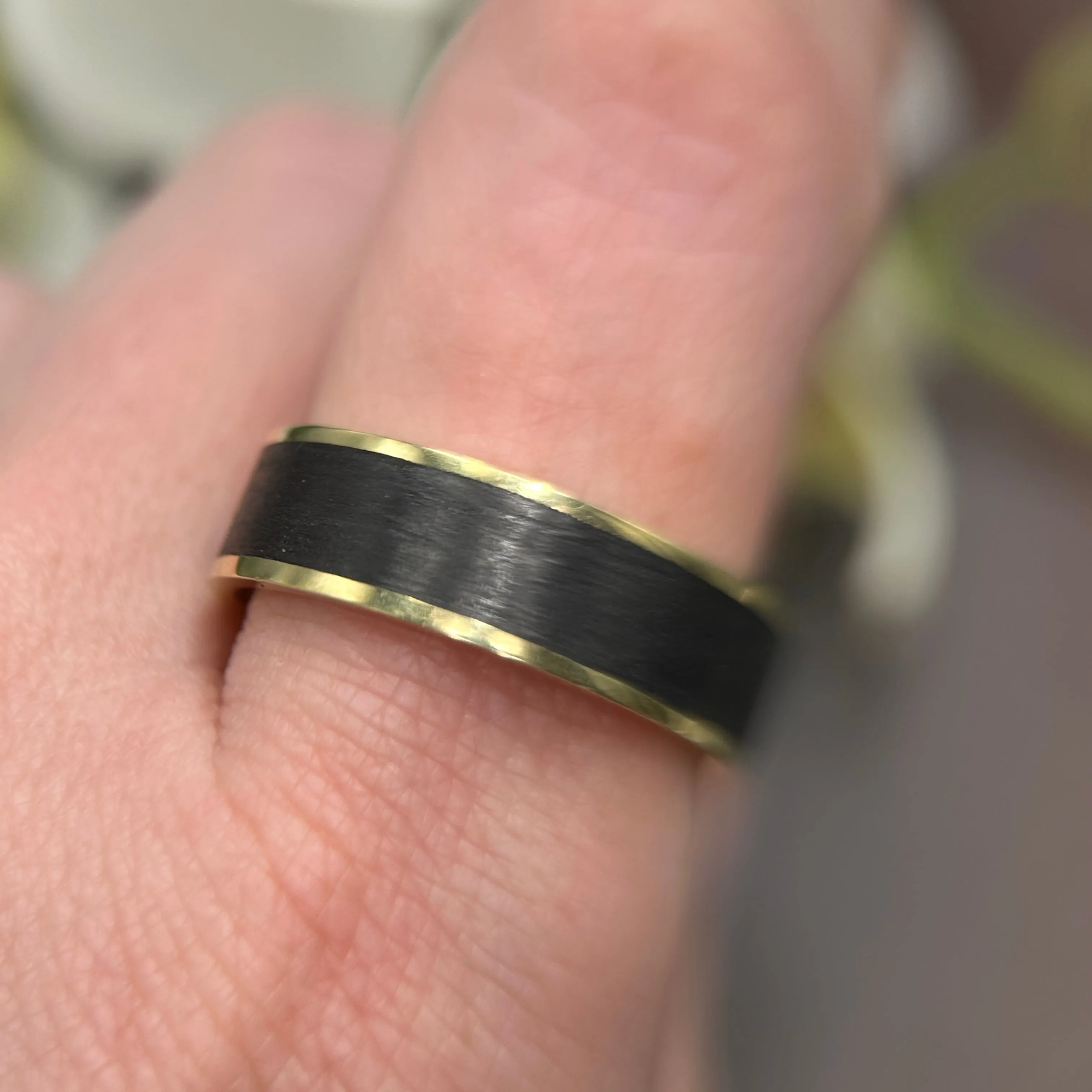 Wide Carbon Fiber Ring
