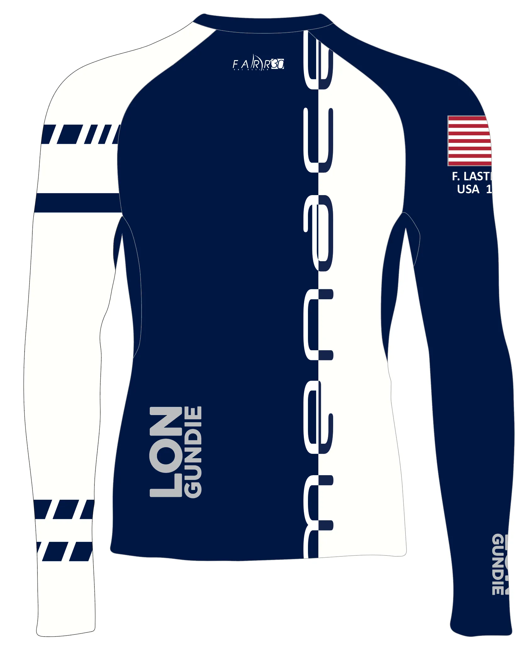 WOMEN RASH GUARD TOP FITTED NAVY | RUSHING / MENACE | PSNLZ'D