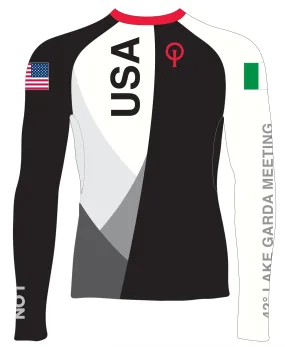 WOMEN RASH GUARD TOP LONG SLEEVE BLACK | NORMAN SAILING OPTI