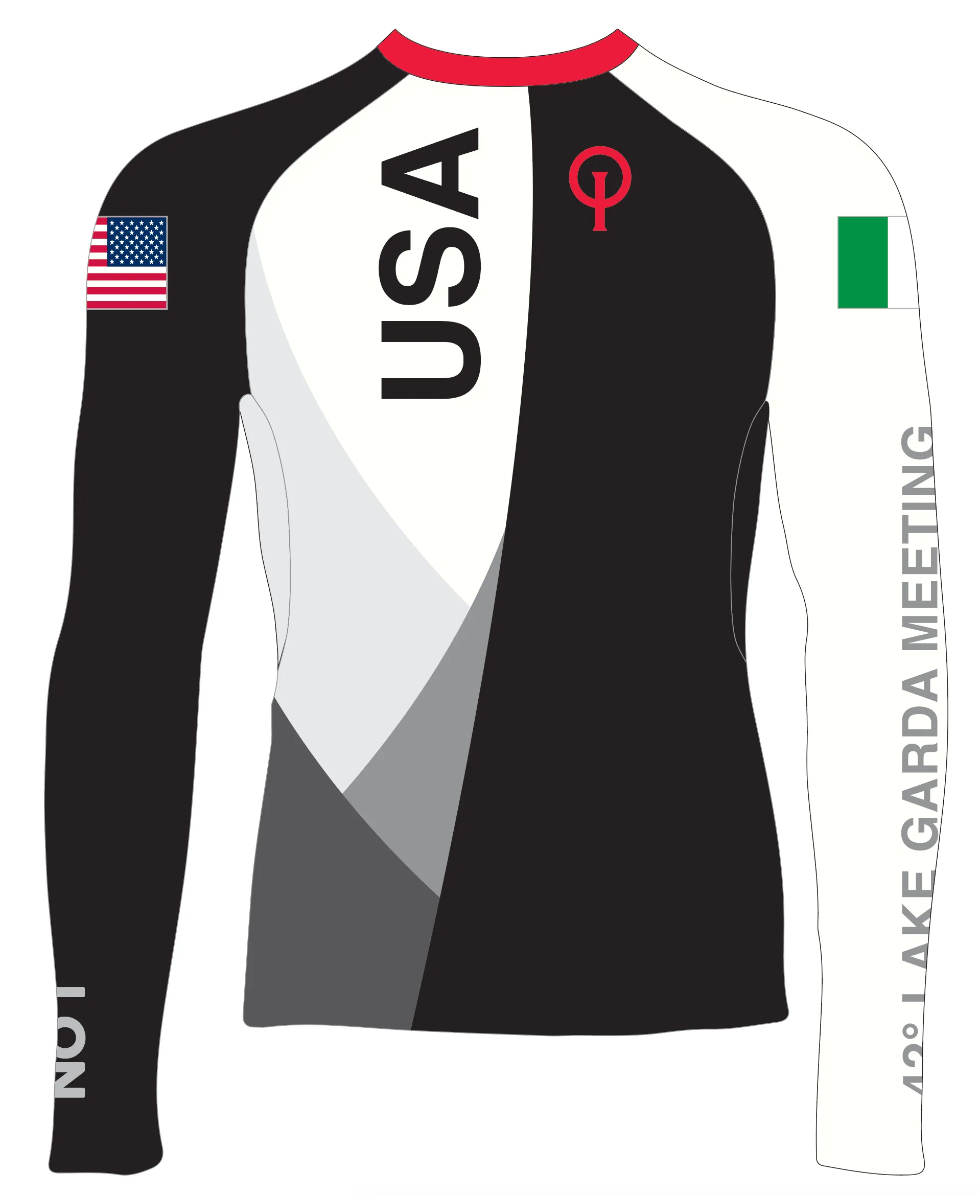 WOMEN RASH GUARD TOP LONG SLEEVE BLACK | NORMAN SAILING OPTI