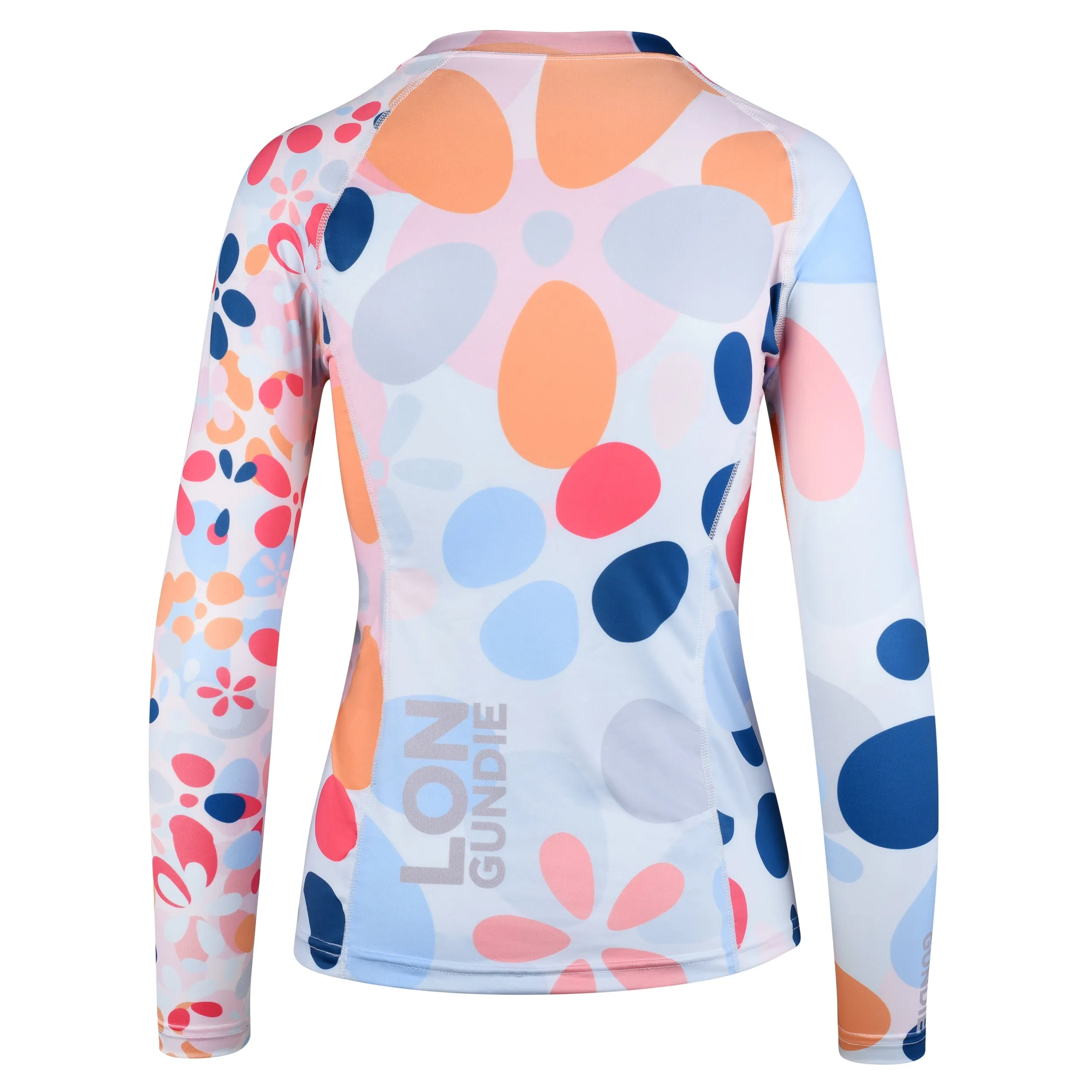 WOMEN RASH GUARD TOP LONG SLEEVE PINK | LON GUNDIE