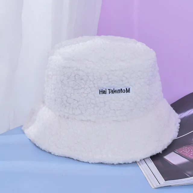 Wool Fashion Women Hat Solid Color Temperament Winter Cold Proof Hat