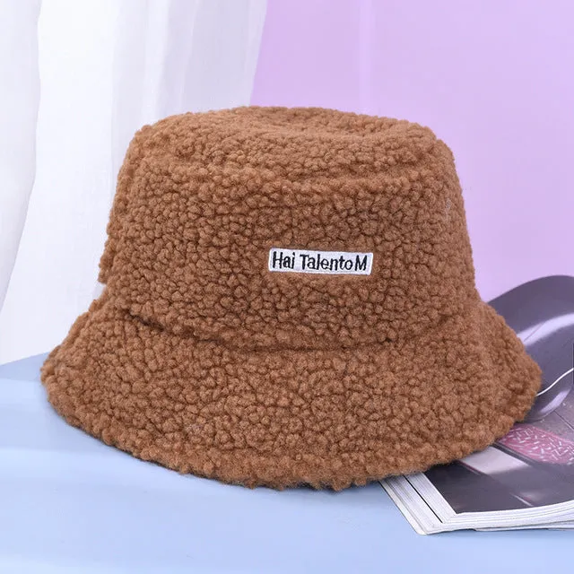 Wool Fashion Women Hat Solid Color Temperament Winter Cold Proof Hat