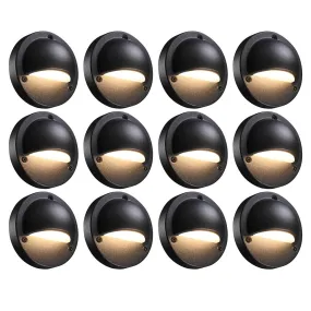 Yescom LED Deck Lights 12ct/Pack for Stairs Outdoor Step 12V